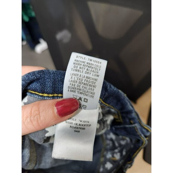 Lucky Brand Womens Ashford Classic Rider Jeans Size 12 Blue Mid-Rise Embroidered - Picture 7 of 7